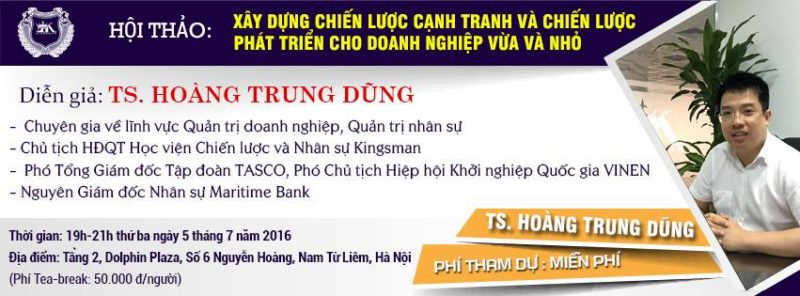 Hội thảo Xây dựng Chiến lược cạnh tranh cho SME