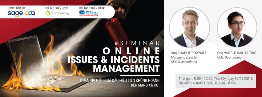 Seminar – Online Issues & Incidents Management