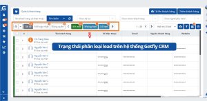 Lead trên hệ thống Getfly CRM 