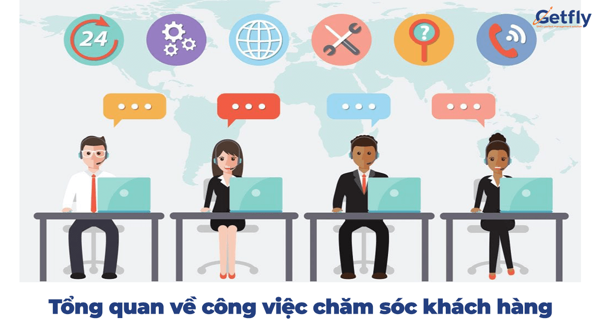 Các công việc chính của chăm sóc khách hàng