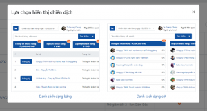 Giao diện chiến dịch