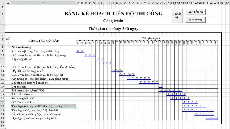 File excel quản lý công việc hàng ngày hiệu quả