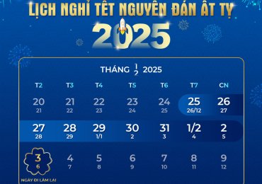 GETFLY THÔNG BÁO LỊCH NGHỈ TẾT NGUYÊN ĐÁN ẤT TỴ 2025